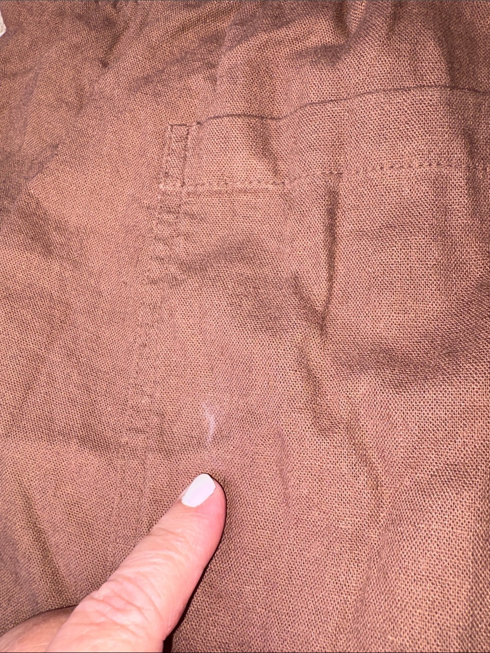 Old Navy Linen Brown Strawstring-Elastic-Waist Causal Shorts Plus Size 4X - Picture 11 of 15